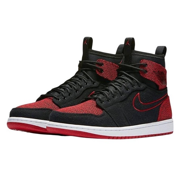 Nike Air Jordan 1 Ultra Flyknit Bred Black Red Banned 844700-001 Sneaker 9 Retro